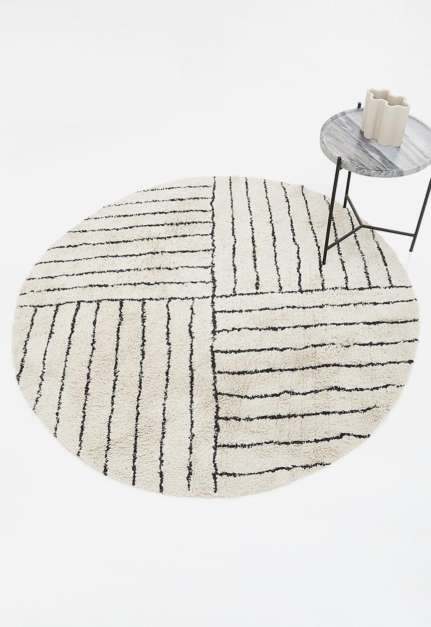 Sixth Floor - Sean tufted round rug - white