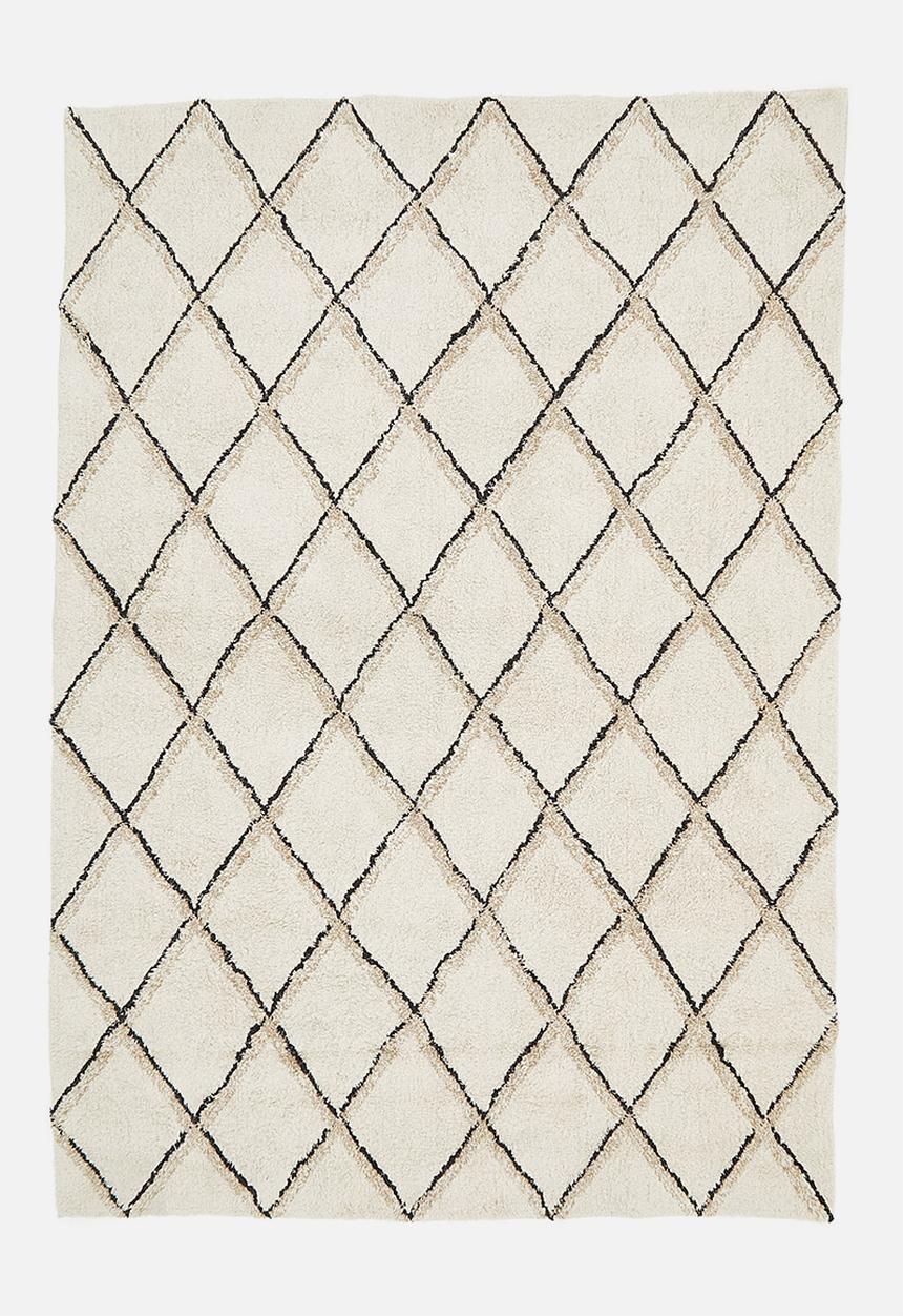 Sixth Floor - Diamond tufted rug - neutral