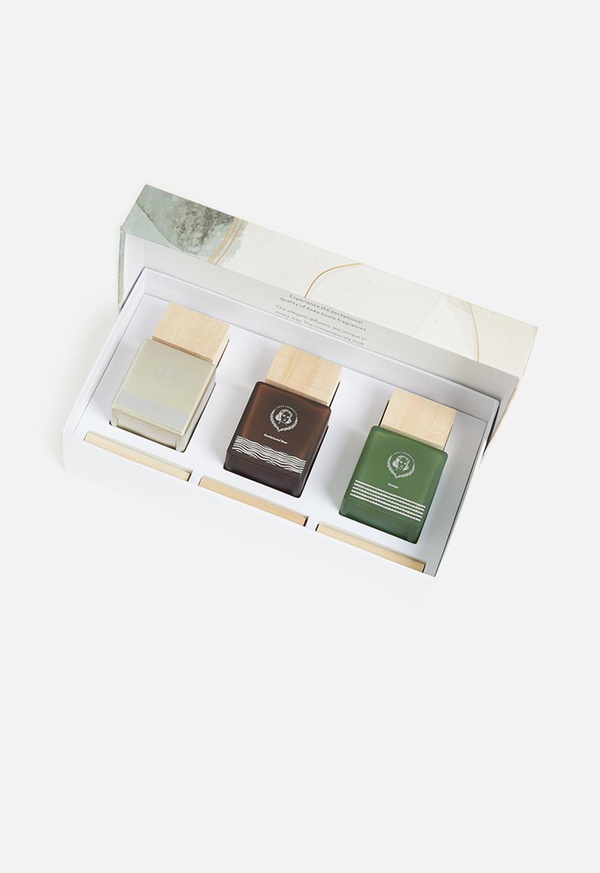 Anke Products - Sugared grapefruit, jasmyn, sandalwood & rose room diffuser gift set