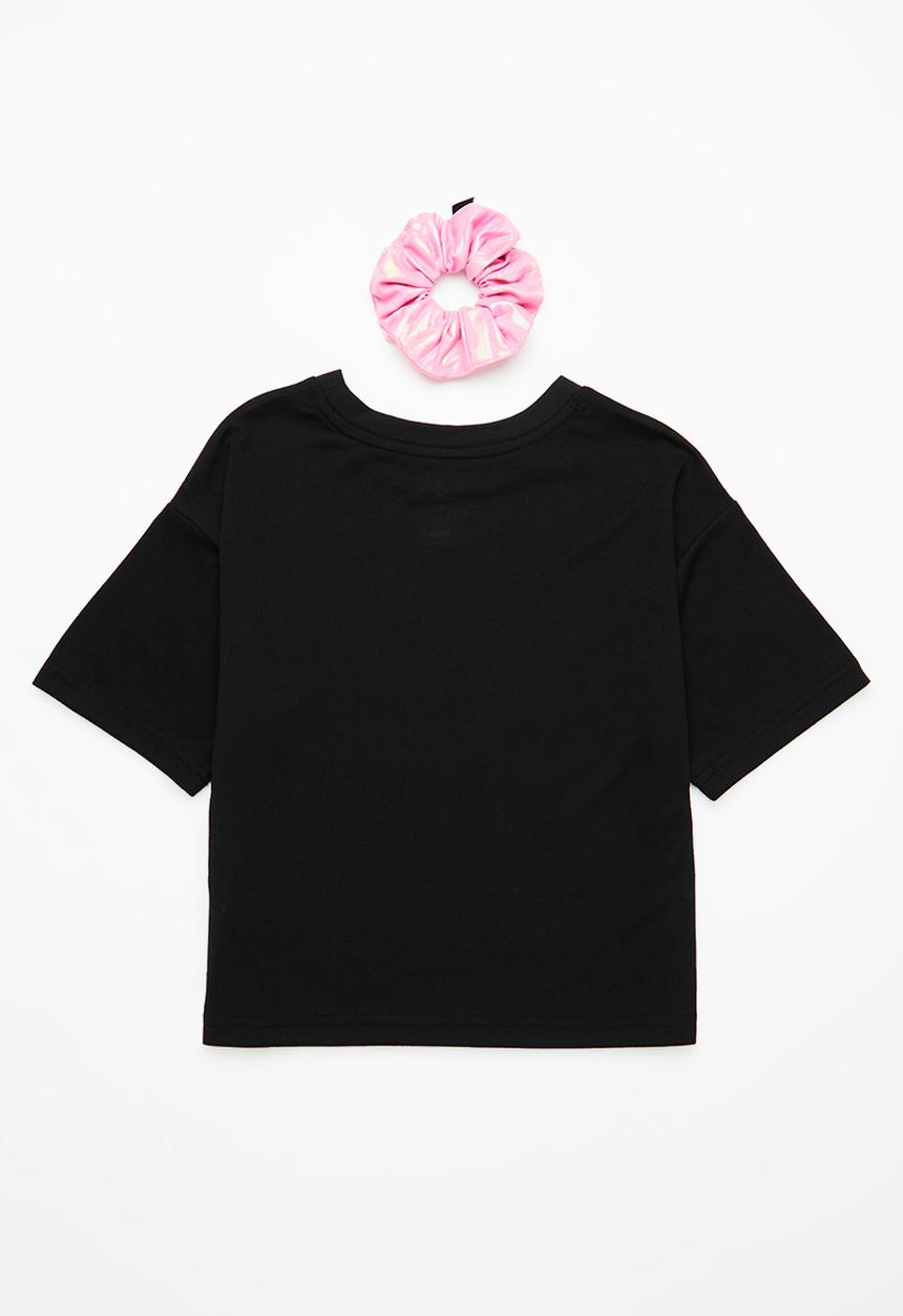 Converse - Cnvg short sleeve tee w scrunchy - black