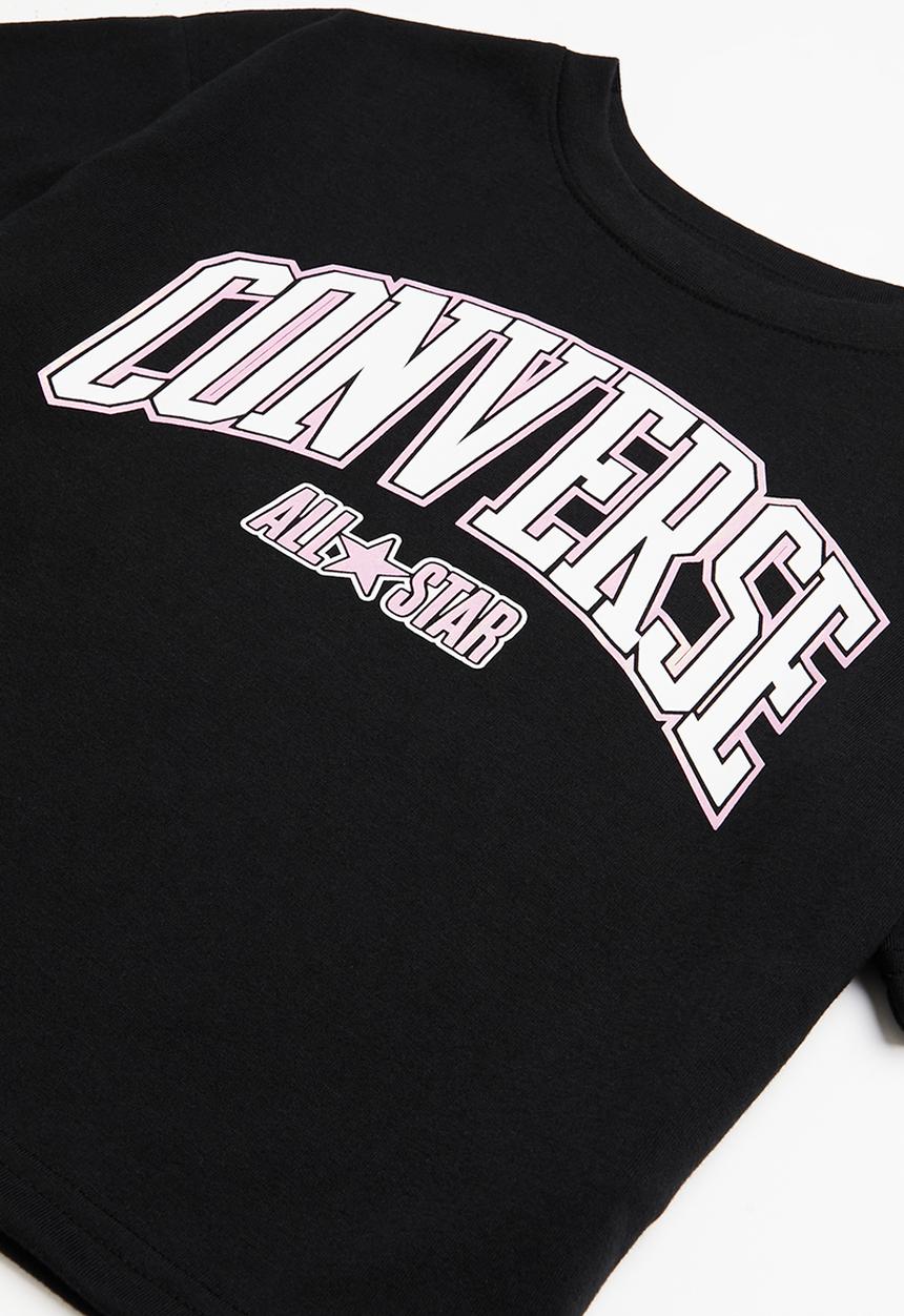 Converse - Cnvg short sleeve tee w scrunchy - black