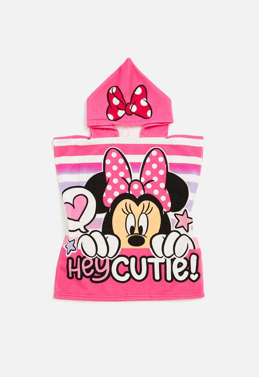 Character Group - Minnie mouse hooded towel - pink