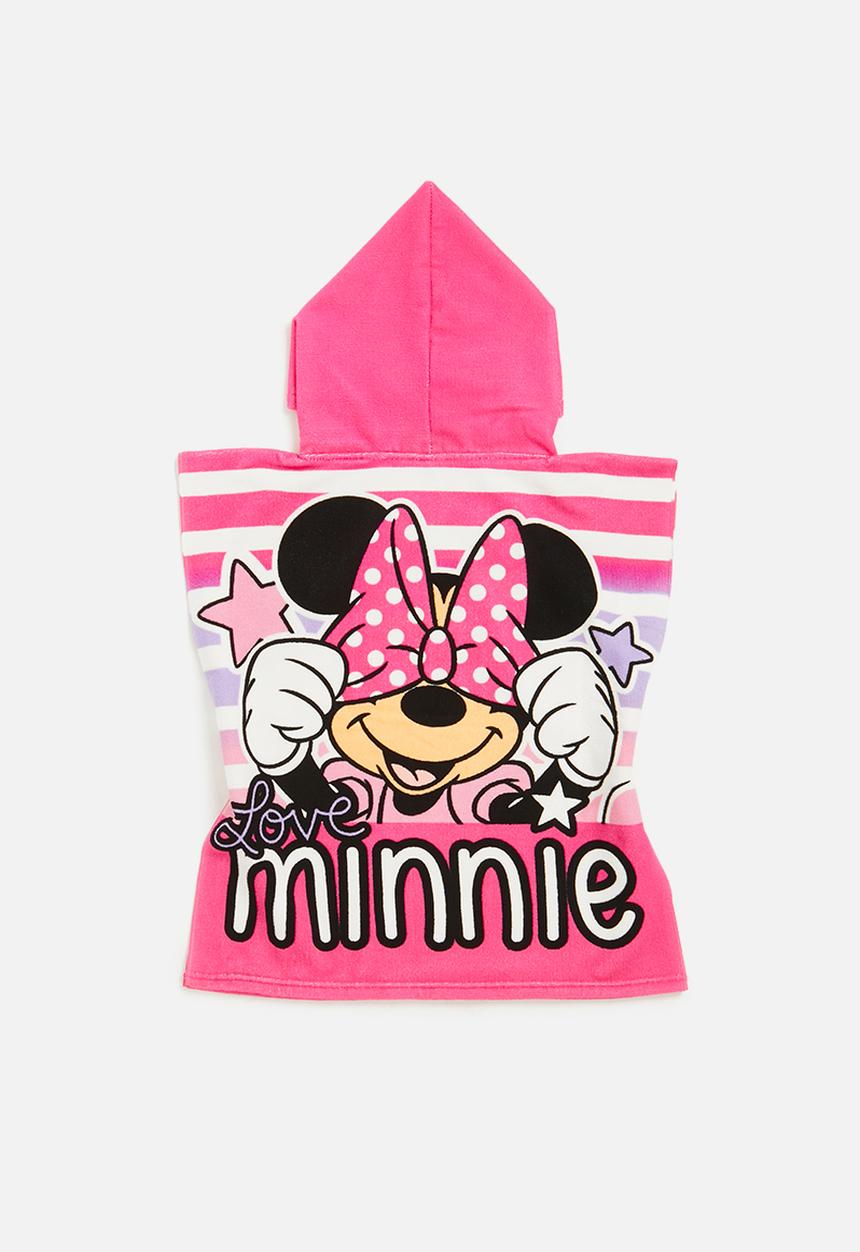 Character Group - Minnie mouse hooded towel - pink