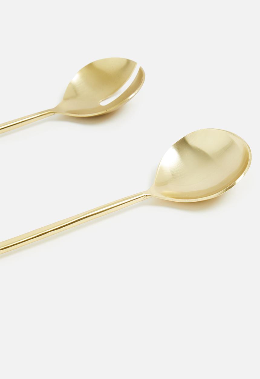 Sixth Floor - Shelly server set - brass 