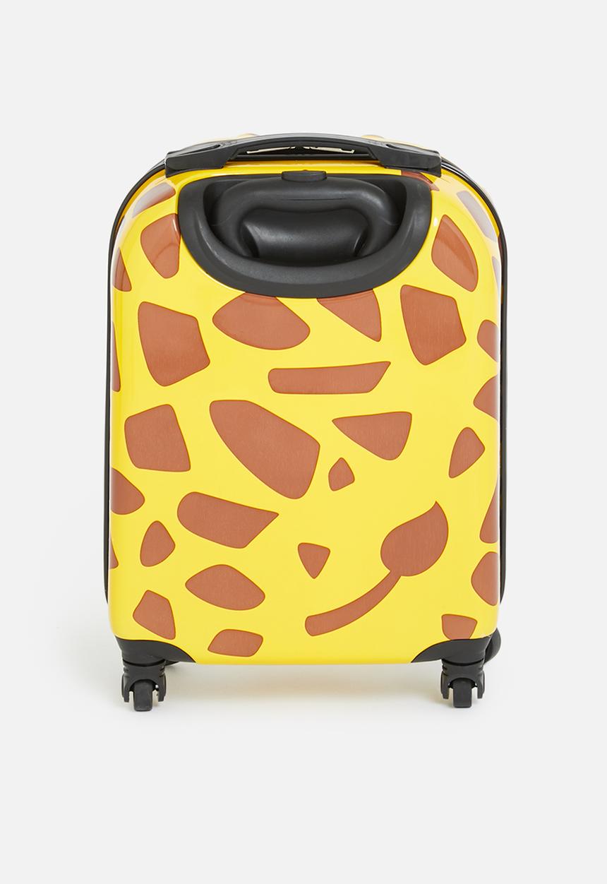 Pop Candy - Giraffe luggage bag - yellow