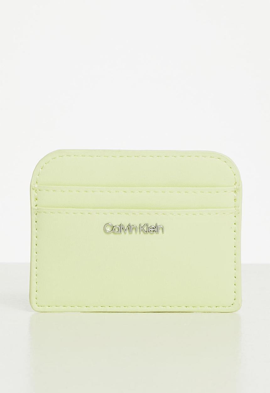 Calvin Klein - Ck must dome cardholder - soft lime