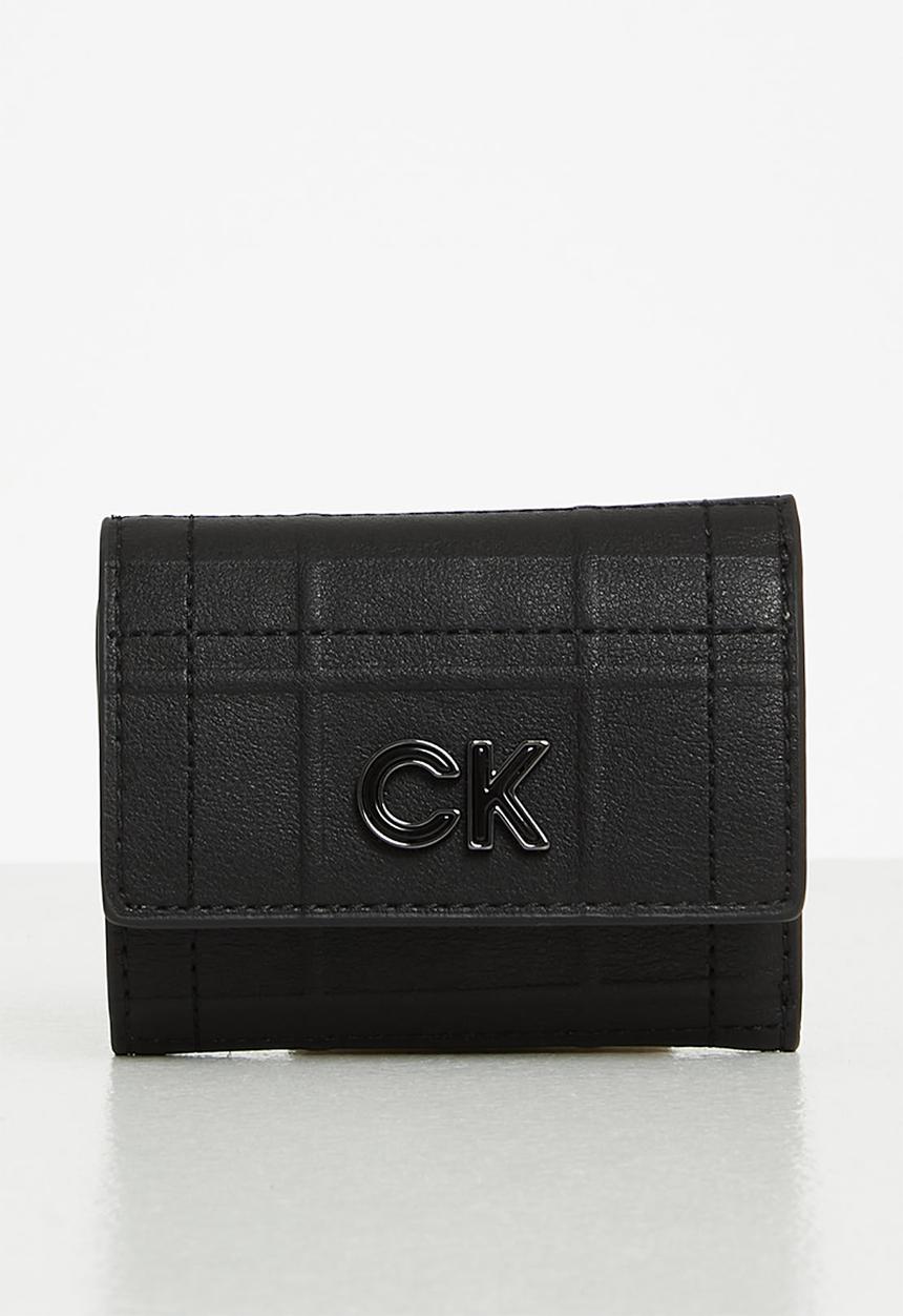Calvin Klein - Re-lock trifold xxs quilt - ck black