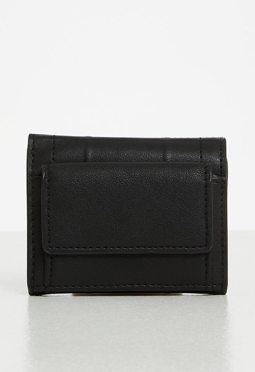 Calvin Klein - Re-lock trifold xxs quilt - ck black
