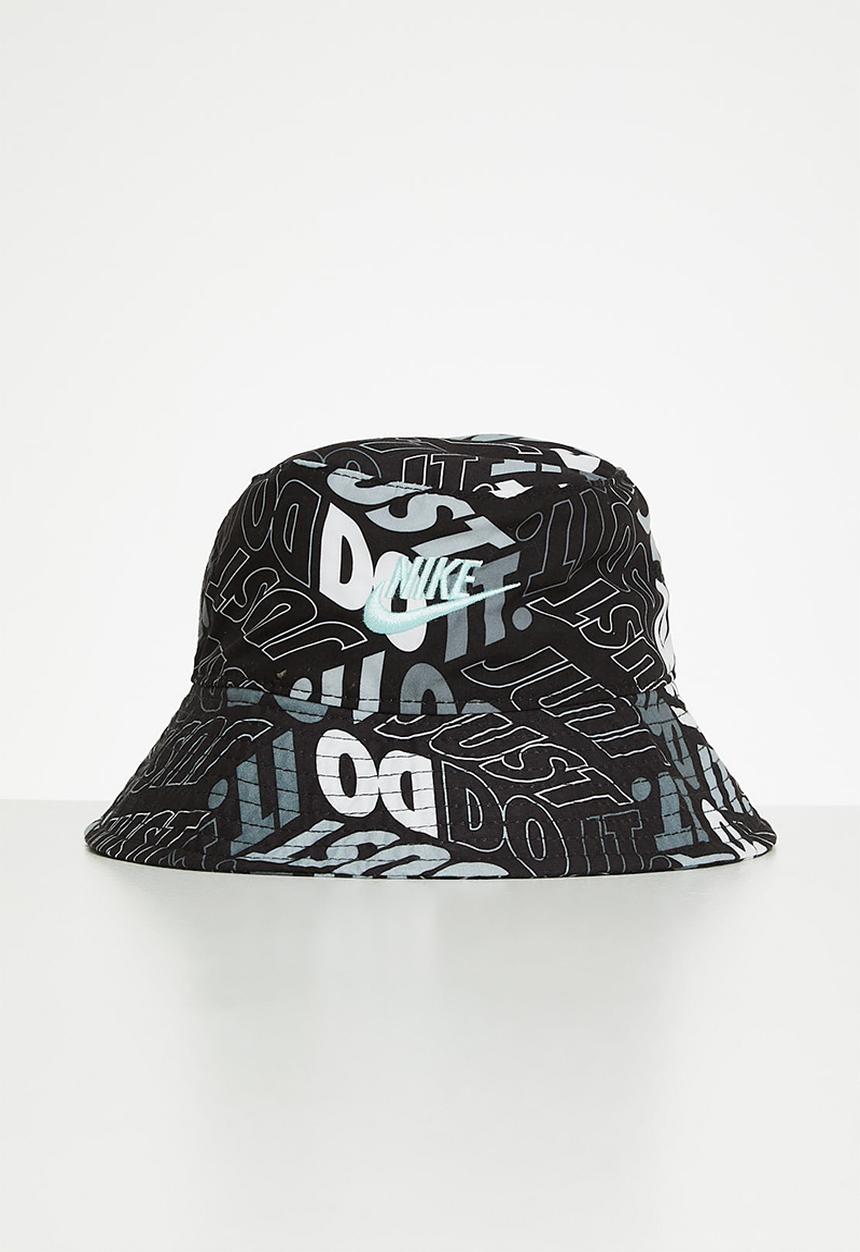 Nike - Nan upf 40 plus futura bucket hat - black