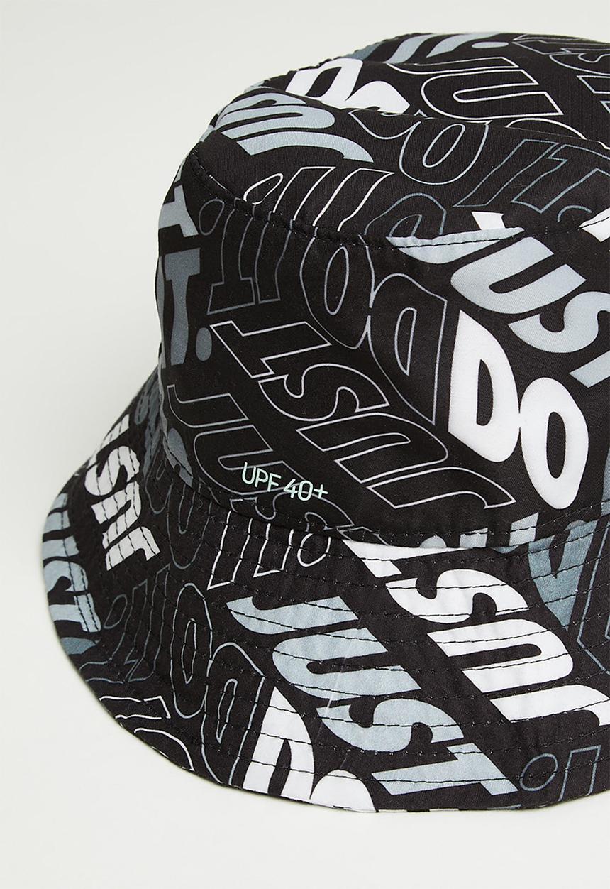 Nike - Nan upf 40 plus futura bucket hat - black