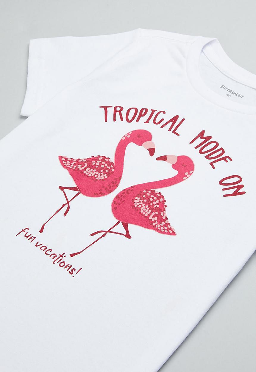 Superbalist - Printed pj set - white & grey
