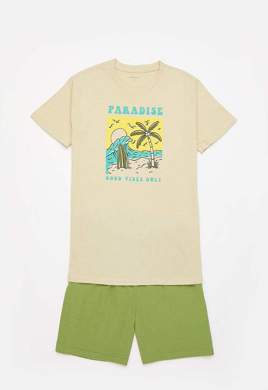 Superbalist - Summer pj set - stone & african sage