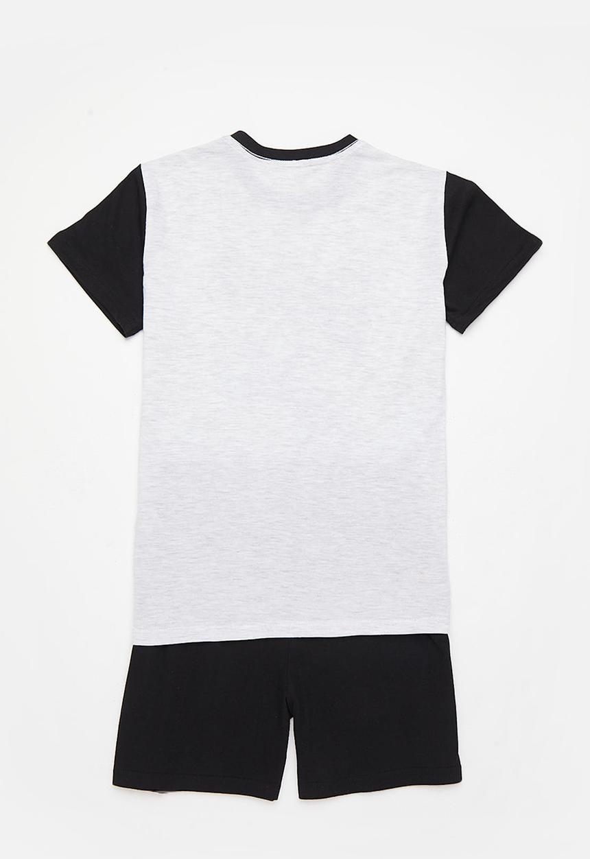 Superbalist - Summer pj set - ice melange & black