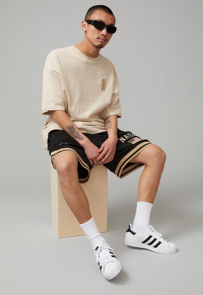 Factorie - Oversized graphic T-shirt - beige/5 boroughs