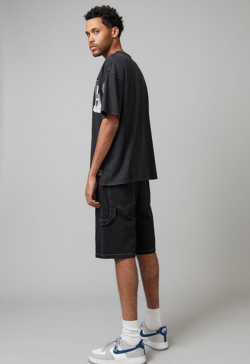 Factorie - Oversized NFL T-shirt - lcn nfl black/raiders super script