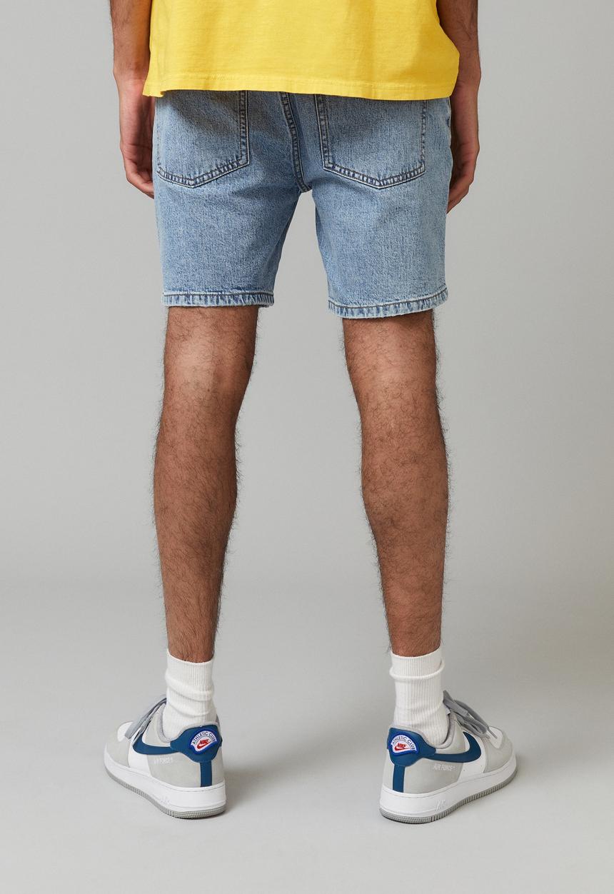 Factorie - Slim cut denim short - 90s blue
