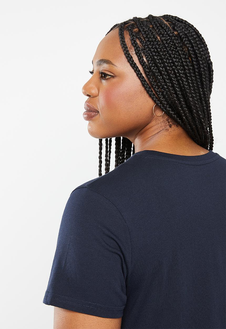 POLO - Plus haiden short sleeve embroidery logo tee - navy