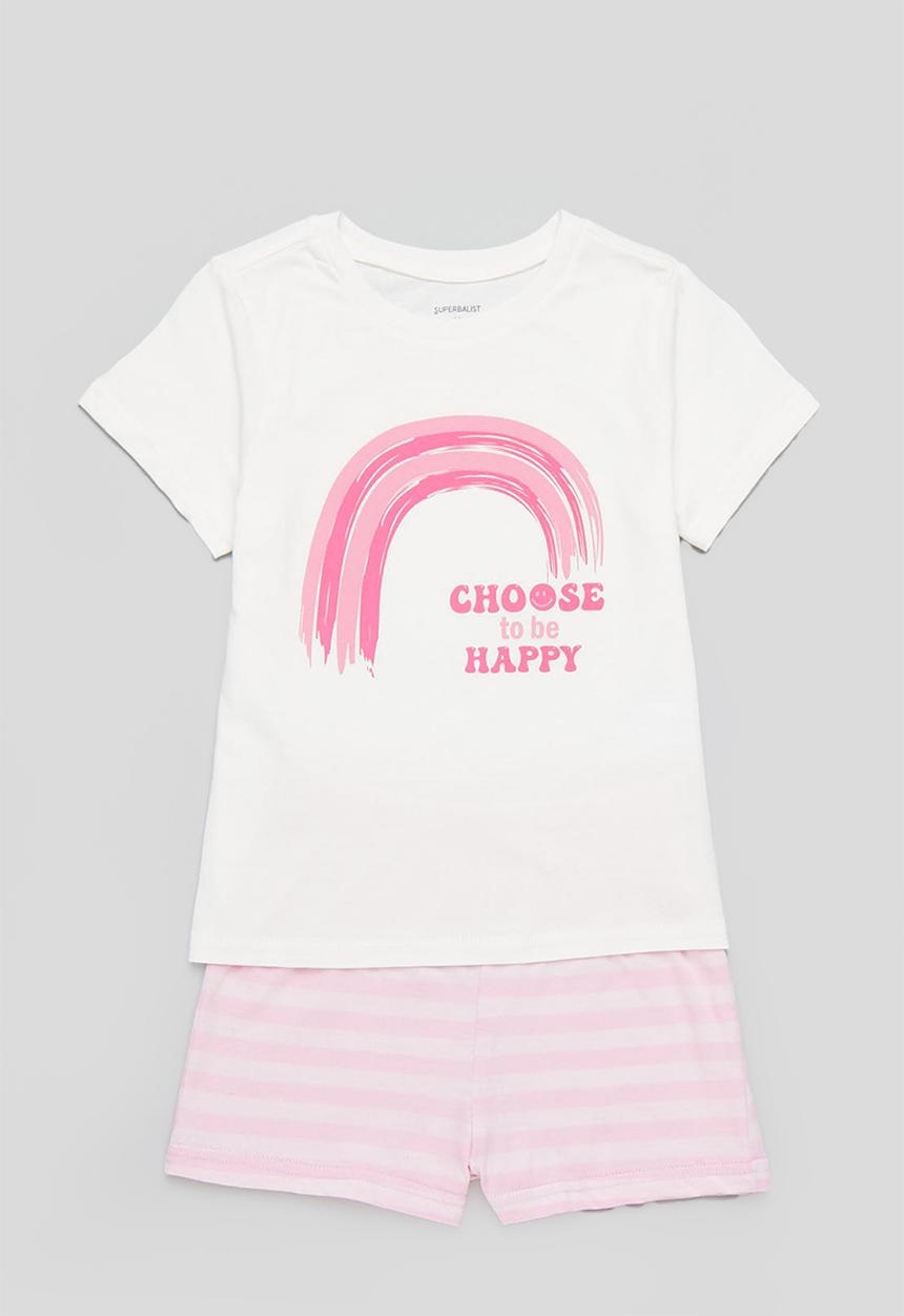 Superbalist - Printed pj set - pink stripe