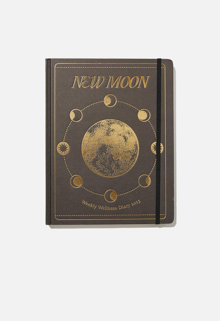 Typo - 2023 large weekly wellness diary - moon phases