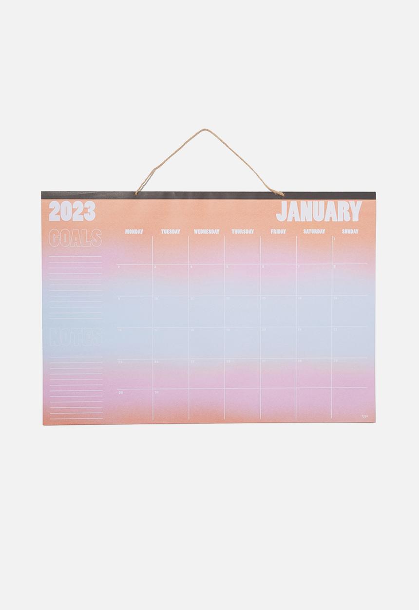 Typo - A1 2023 hanging calendar - solarised