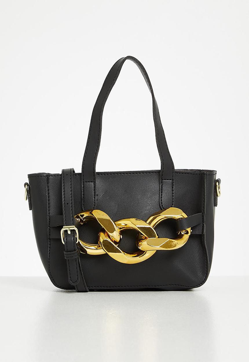 edit - Amy mini tote bag - black