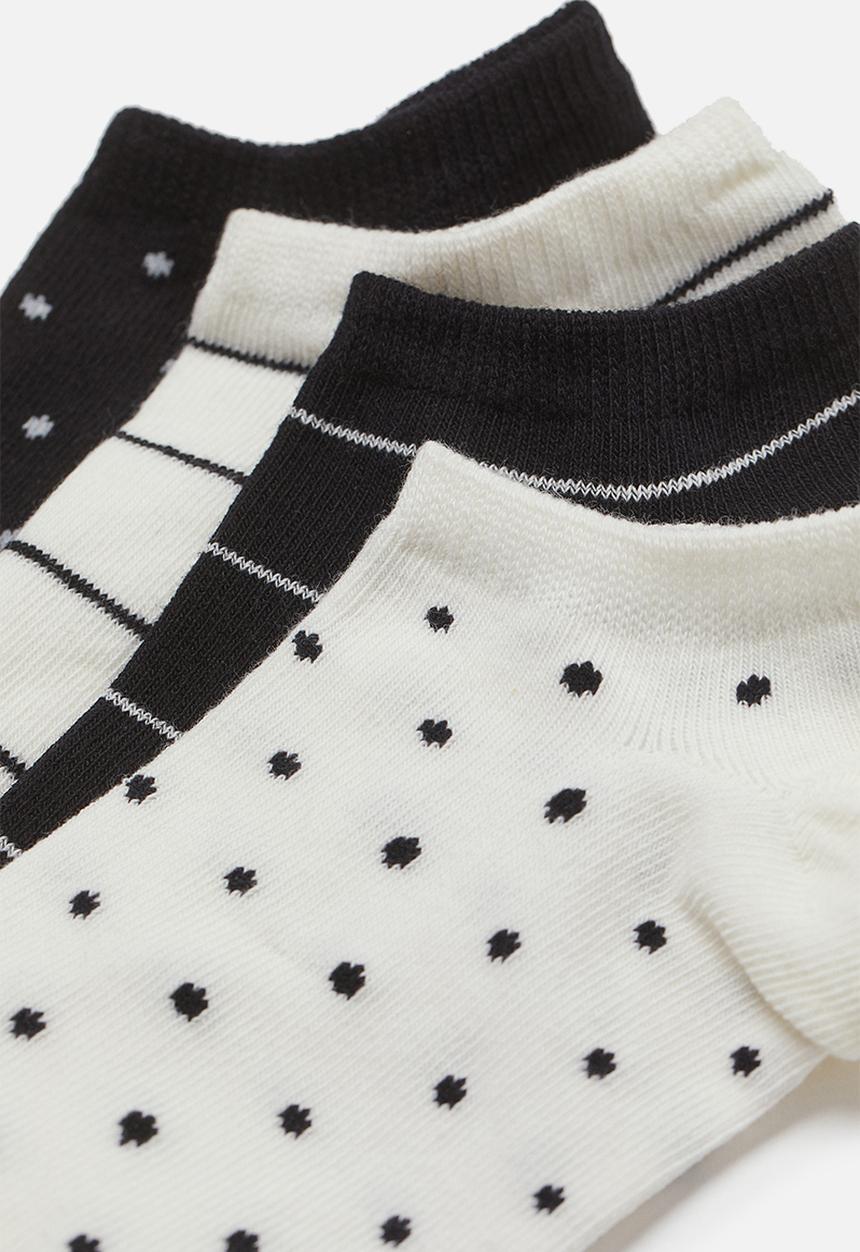 H&M - 7-pack trainer socks - black & white