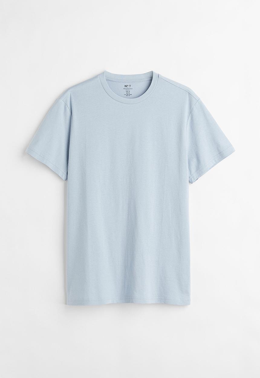 H&M - Regular fit round neck T-shirt - blue