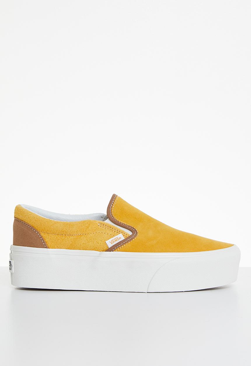 Vans - Classic slip-on stackform - varsity suede golden yellow