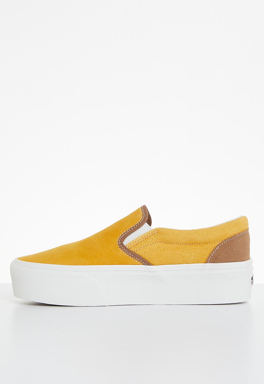 Vans - Classic slip-on stackform - varsity suede golden yellow