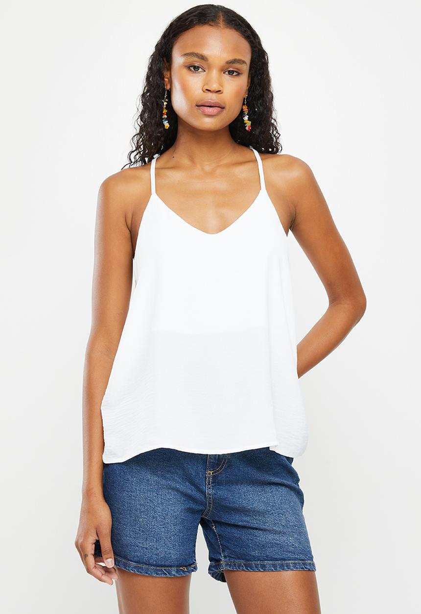 dailyfriday - V-neck cami - white