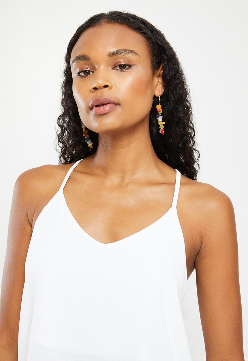 dailyfriday - V-neck cami - white