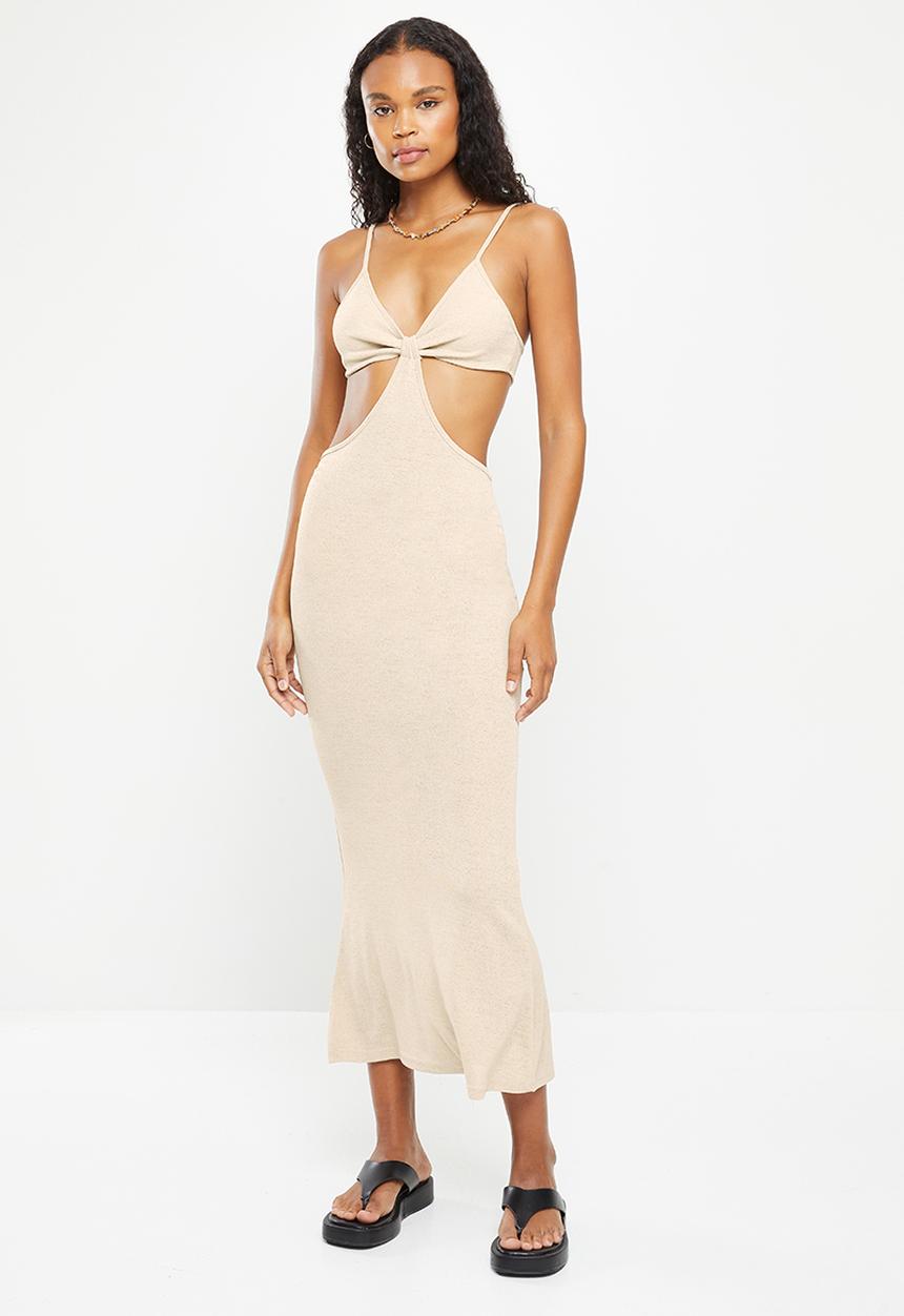 dailyfriday - Knot detail maxi dress - white