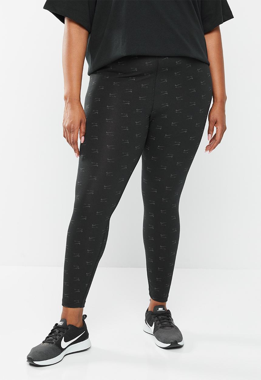 Nike - Plus w nike sports wear air tights - black & grey