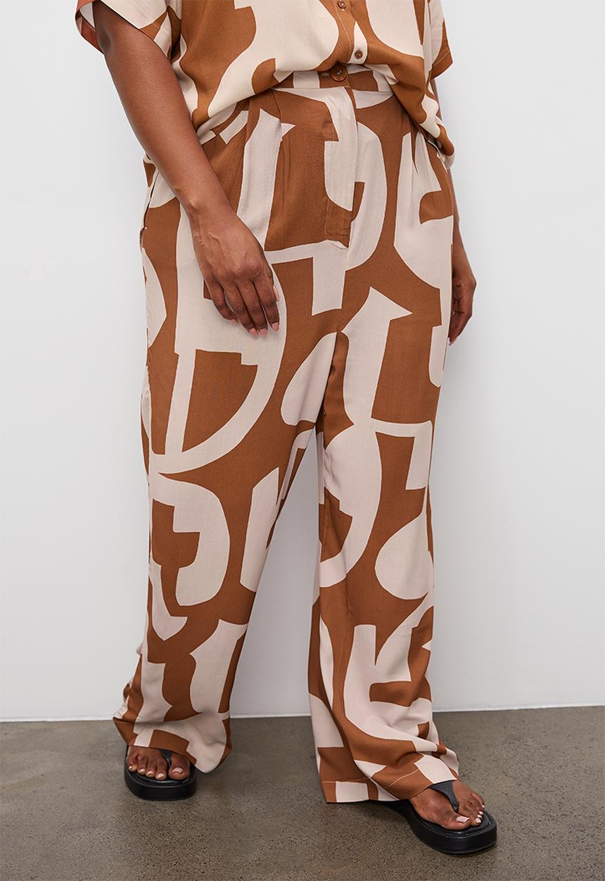 Superbalist - Relaxed wide leg co-ord - tobacco cutout