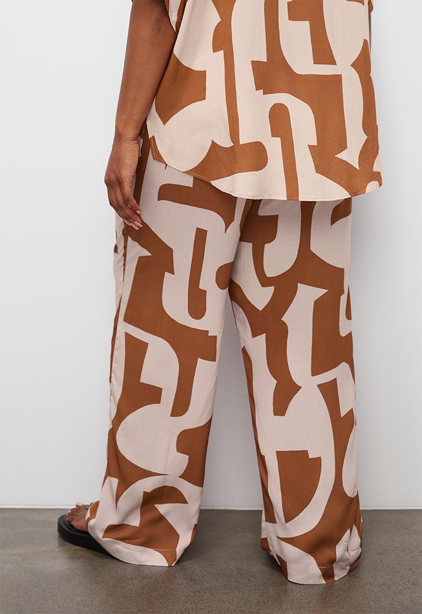 Superbalist - Relaxed wide leg co-ord - tobacco cutout