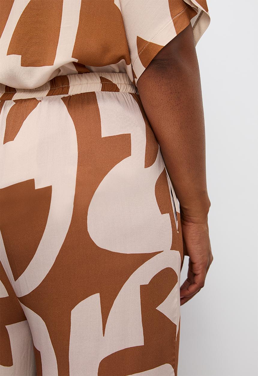 Superbalist - Relaxed wide leg co-ord - tobacco cutout