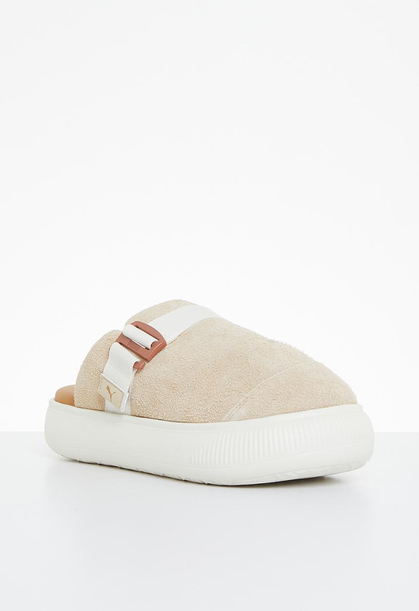 PUMA - Suede mayu mule - light sand/pristine/desert tan