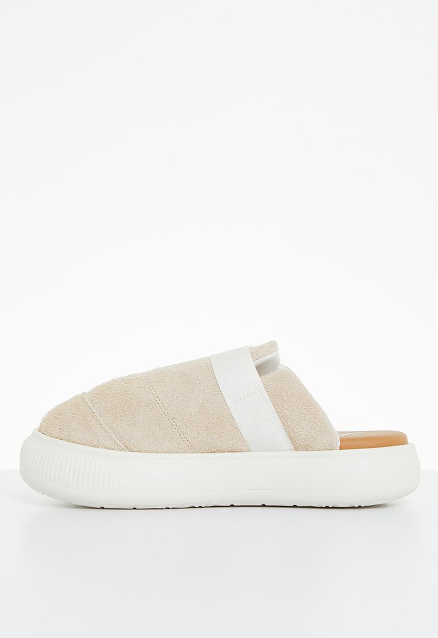 PUMA - Suede mayu mule - light sand/pristine/desert tan