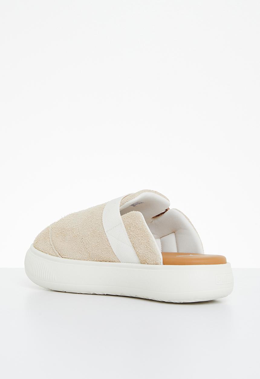 PUMA - Suede mayu mule - light sand/pristine/desert tan