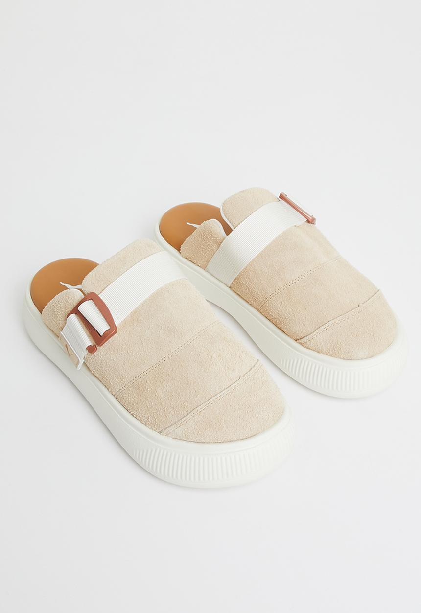 PUMA - Suede mayu mule - light sand/pristine/desert tan
