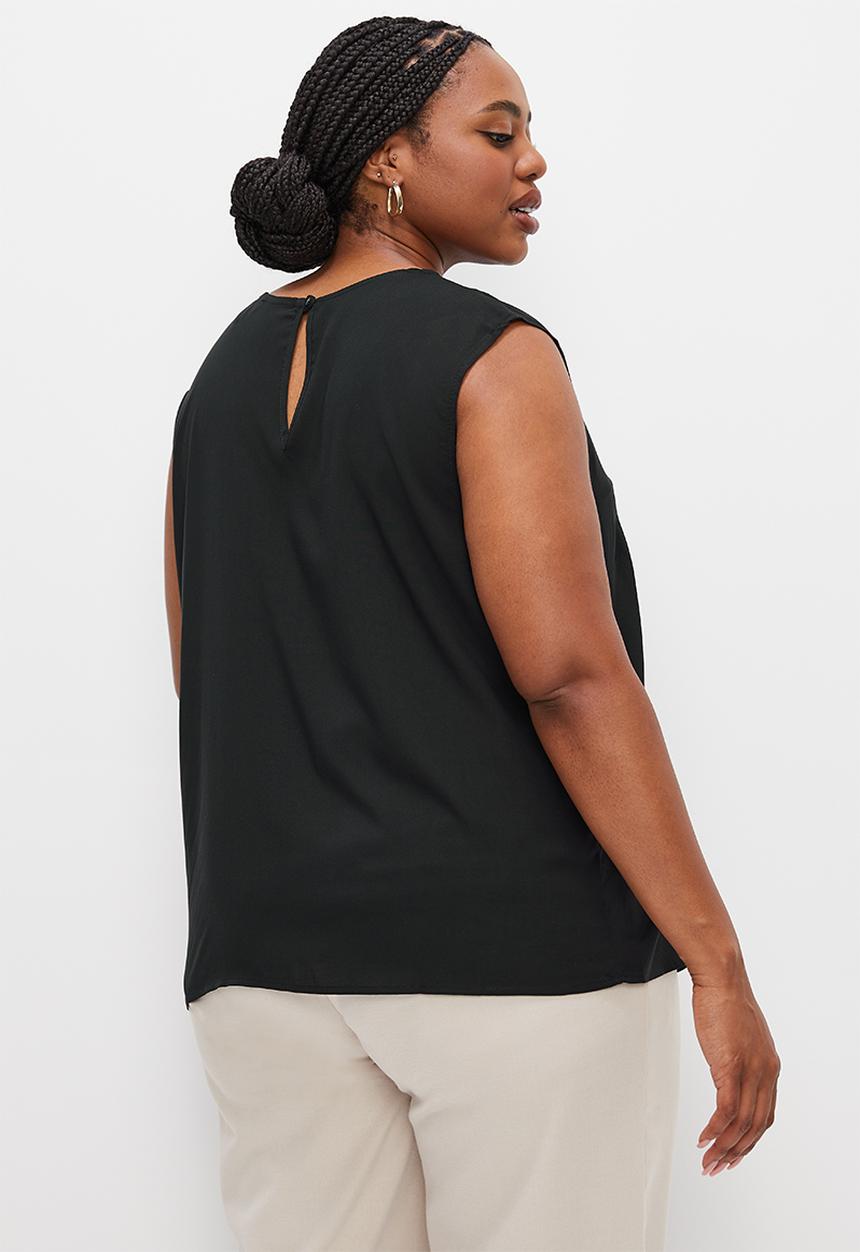 edit Plus - Basic woven shell - black1