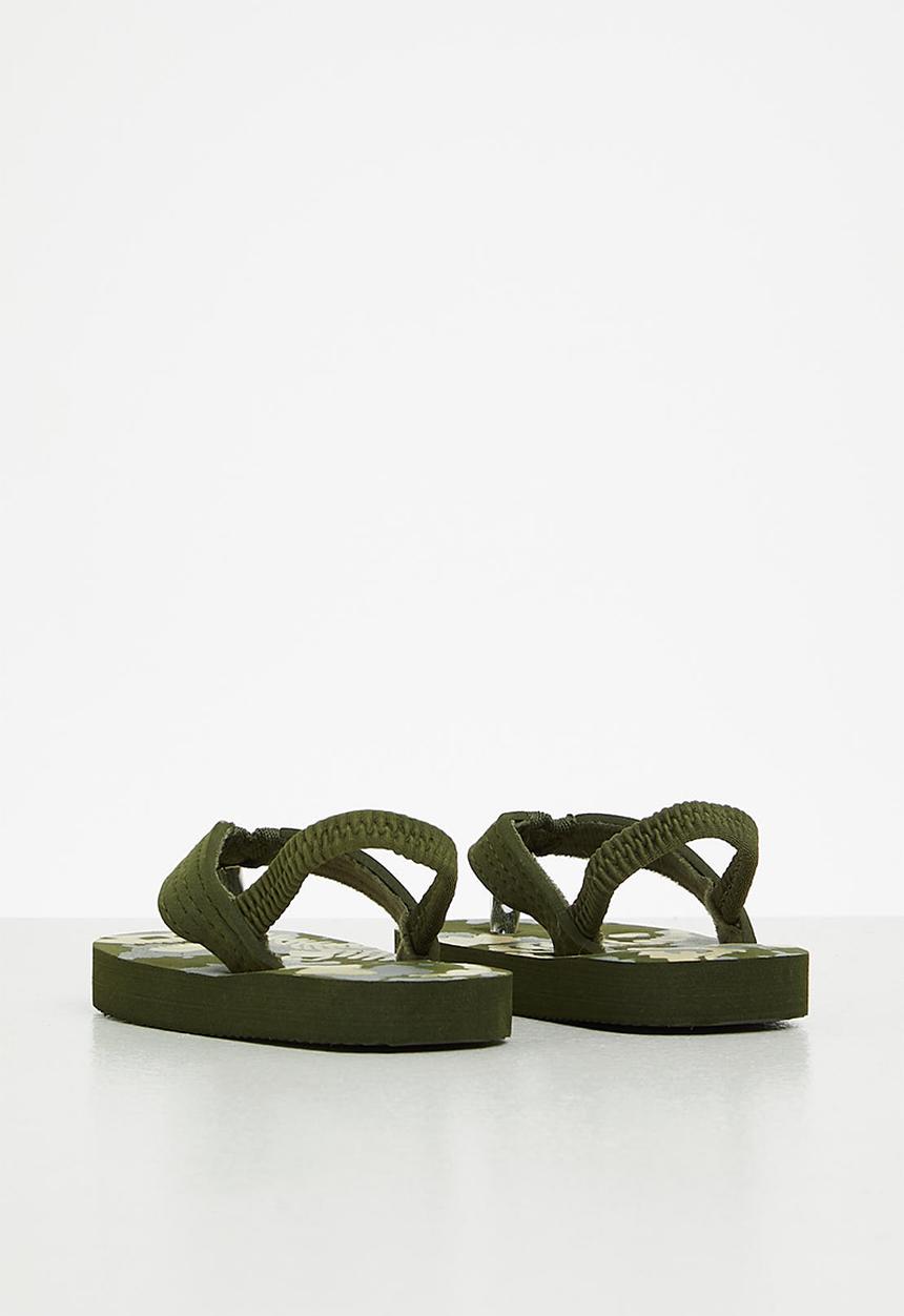 Pop Candy - Printed flip flop - olive