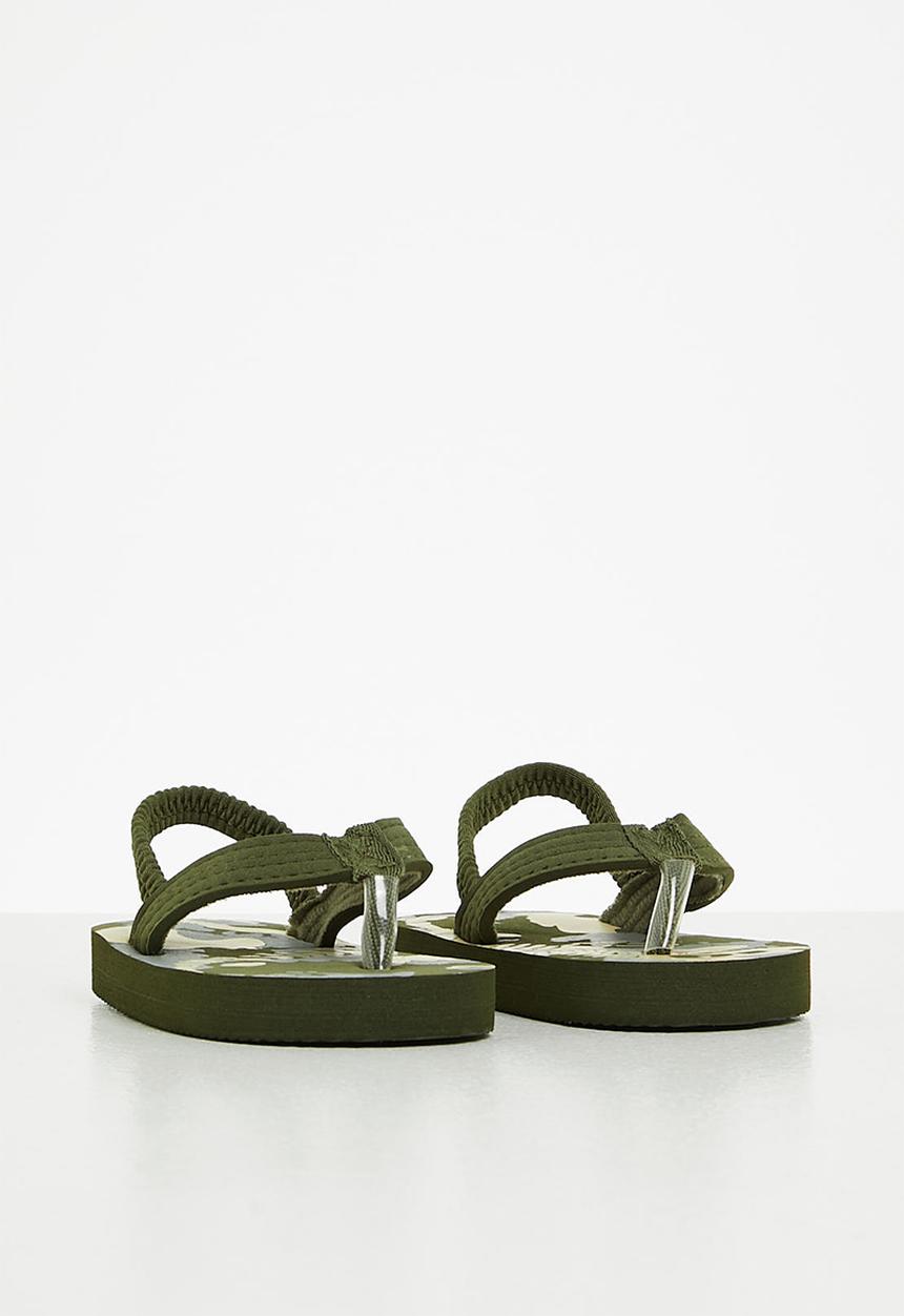 Pop Candy - Printed flip flop - olive