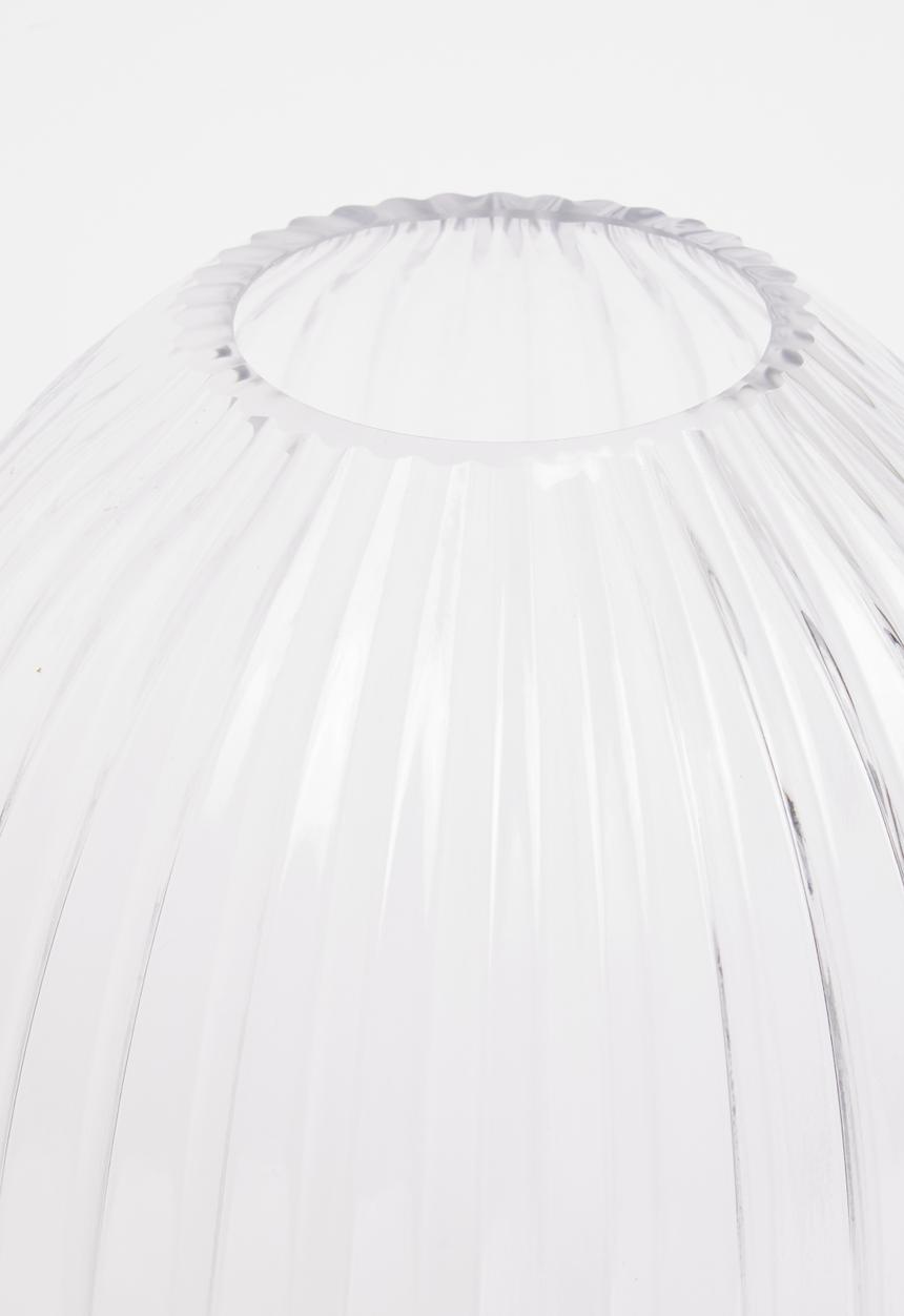 Silk By Design - Ribbed glass vase - oval