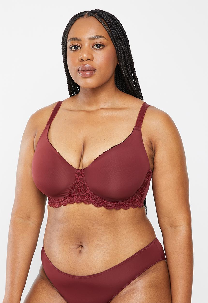 DORINA - Plus eternal non padded wired bra - red