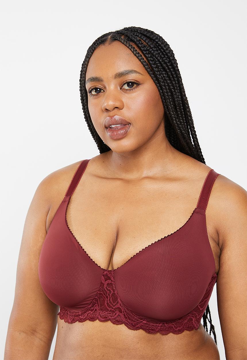 DORINA - Plus eternal non padded wired bra - red