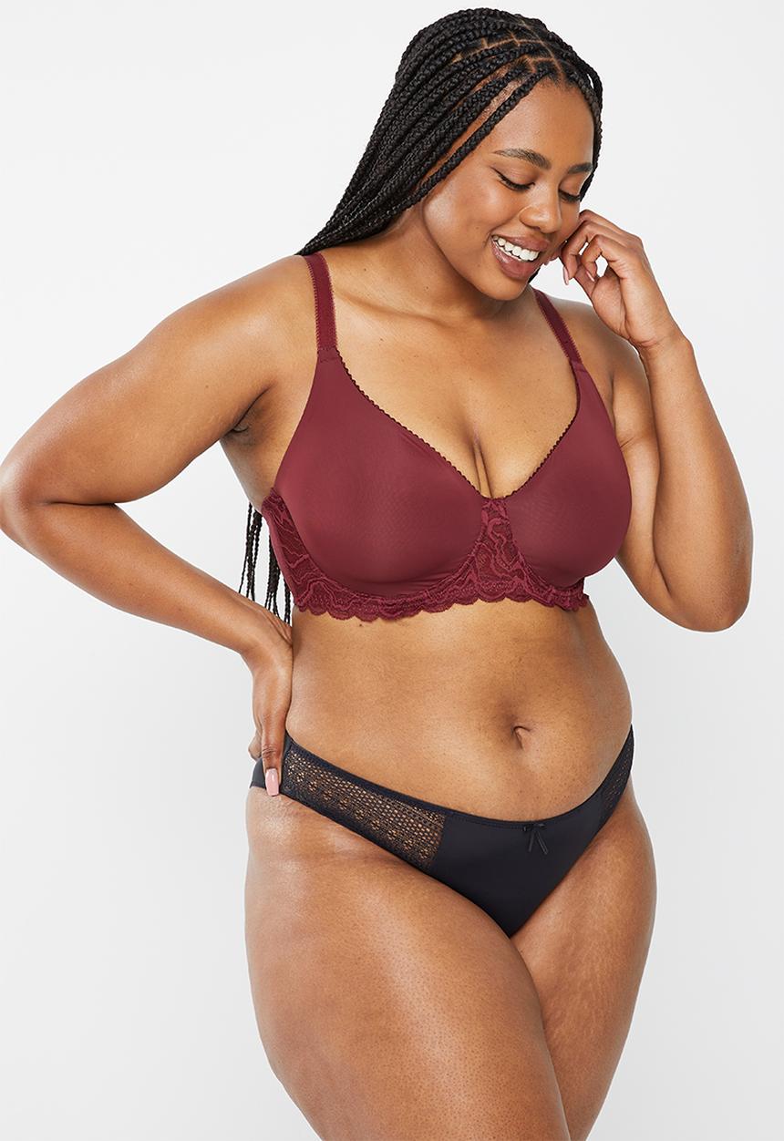 DORINA - Plus makayla-2pack brief - black & red