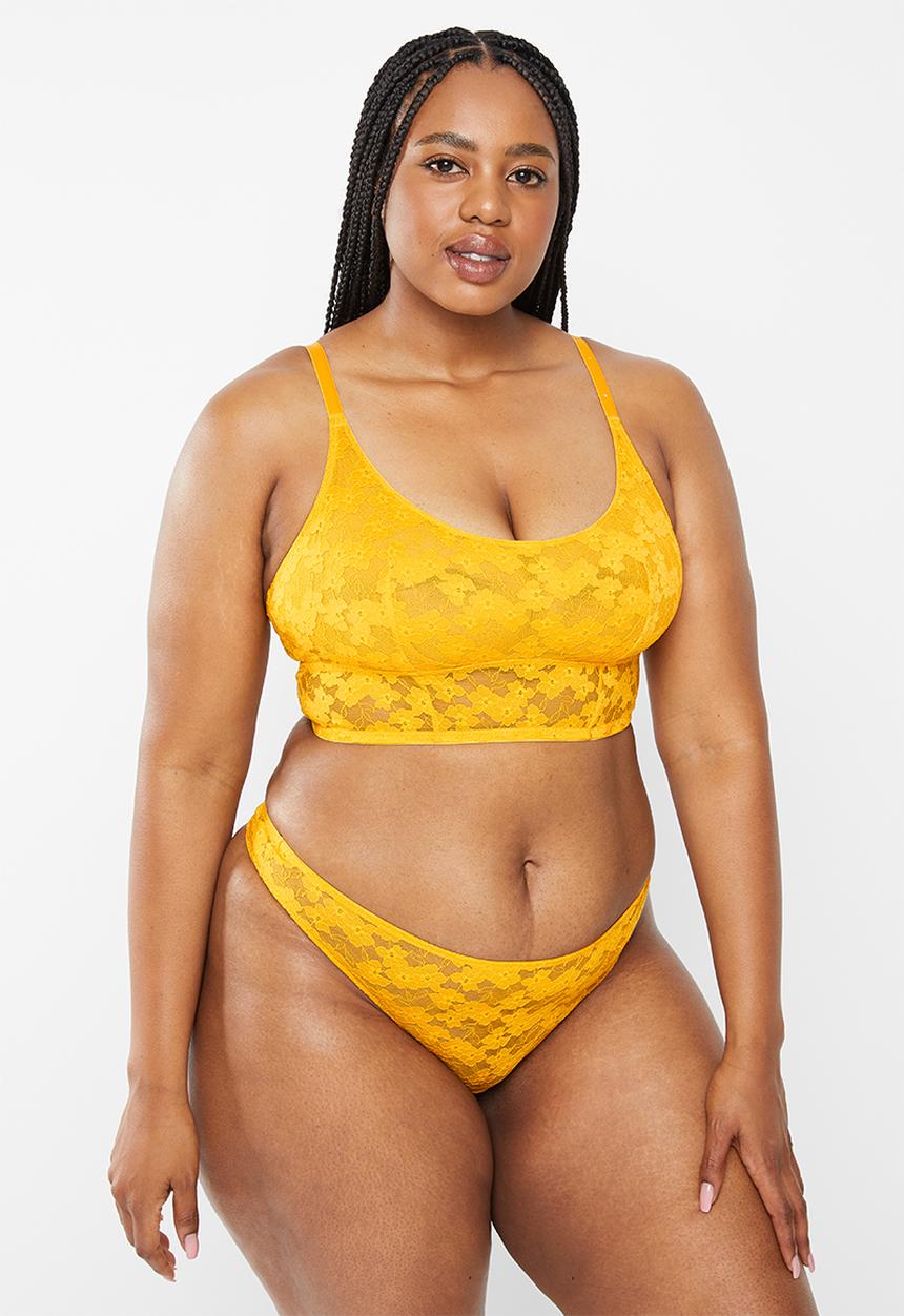 DORINA - Plus amaya-2pack string - yellow & ink