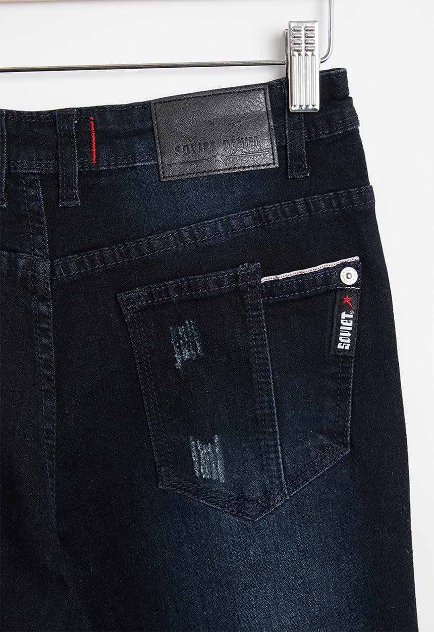 SOVIET - B gavino boys skinny denim - blue & black