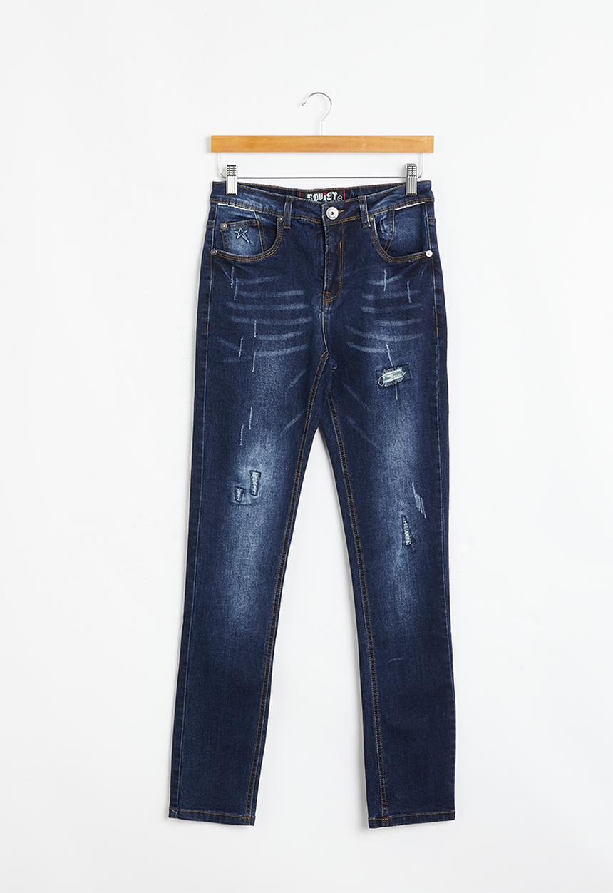 SOVIET - B gavino boys skinny denim - dark indigo